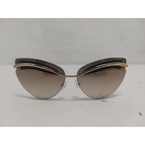 Superiore (Rebranded) Cat-eye Sunglasses Handmade in Italy Black & Gold/Brown